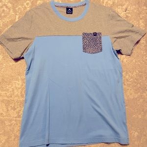 Size Large Jordan Carolina Blue and Gray Pocket Tee